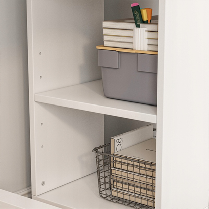 Dulap alb 60 cm - design modern în stil loft, ideal pentru birou sau birou acasă