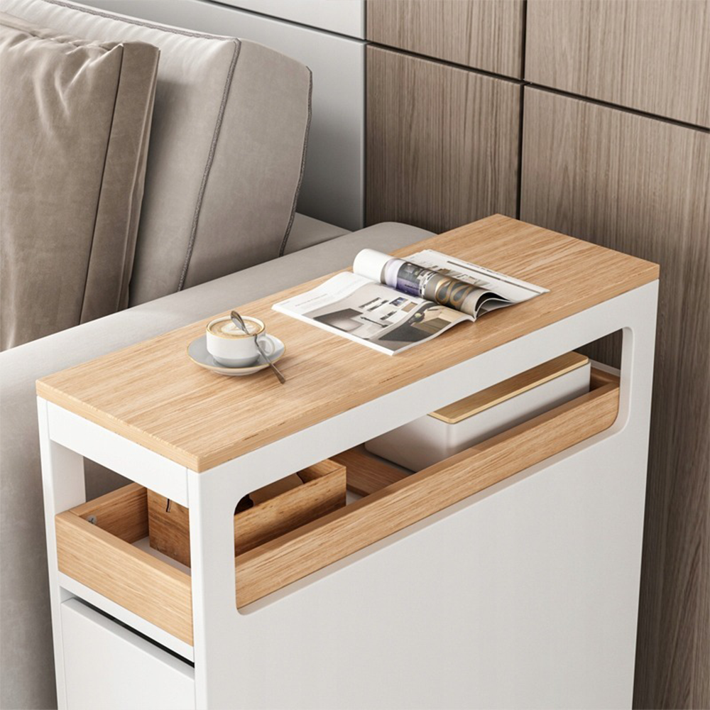 Dulap rulant cu 3 sertare, alb, 65x82x23 cm