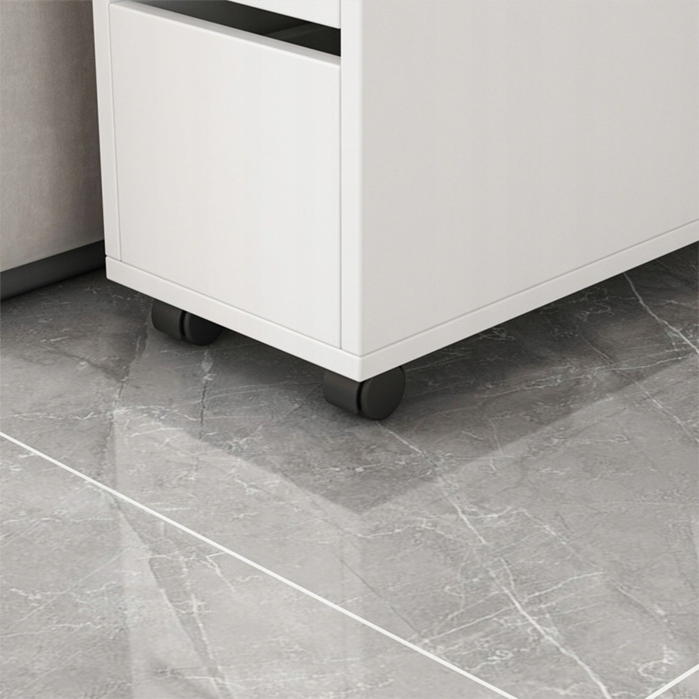 Dulap rulant cu 3 sertare, alb, 65x82x23 cm