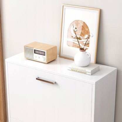 Dulap de pantofi MDF alb, 60 cm - design modern pentru hol, garderobă sau hol