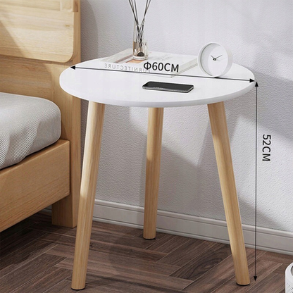 Masă de cafea rotundă 60x52 cm - stil scandinav, eleganță și design compact