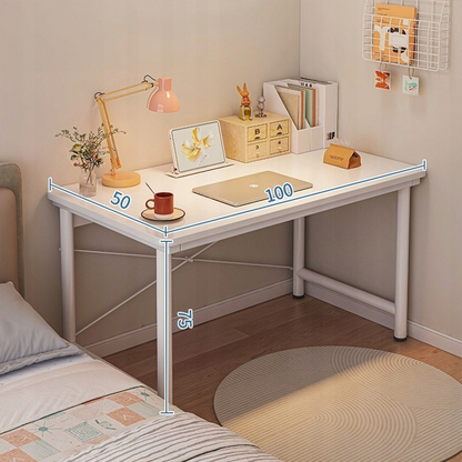 Birou modern alb în stil loft - 100x75x50 cm