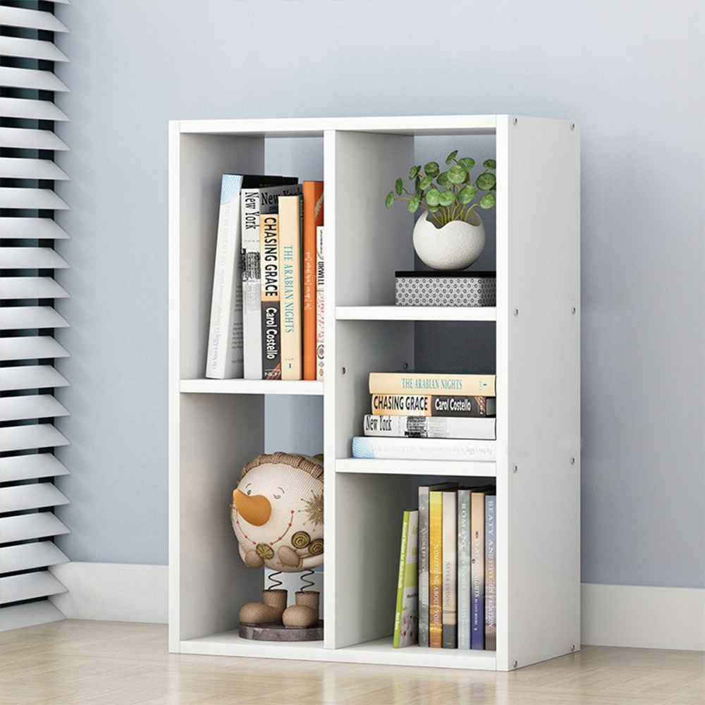 Dulap alb 80x50 cm - raft deschis în stil scandinav, ideal pentru cărți și decorațiuni