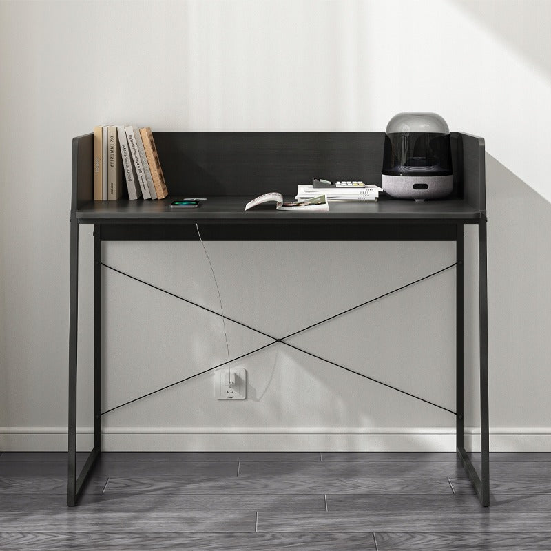 Birou pentru calculator 100 cm în maro închis - compact, modern, ideal pentru biroul de acasă