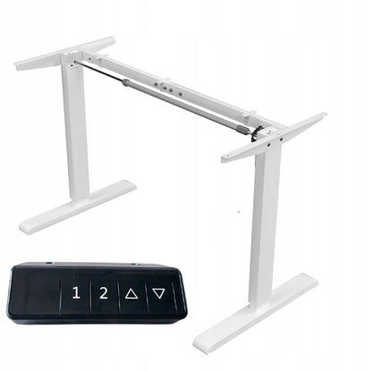 Birou electric cu ridicare alb 160x80 Înălțime reglabilă 72-118 cm