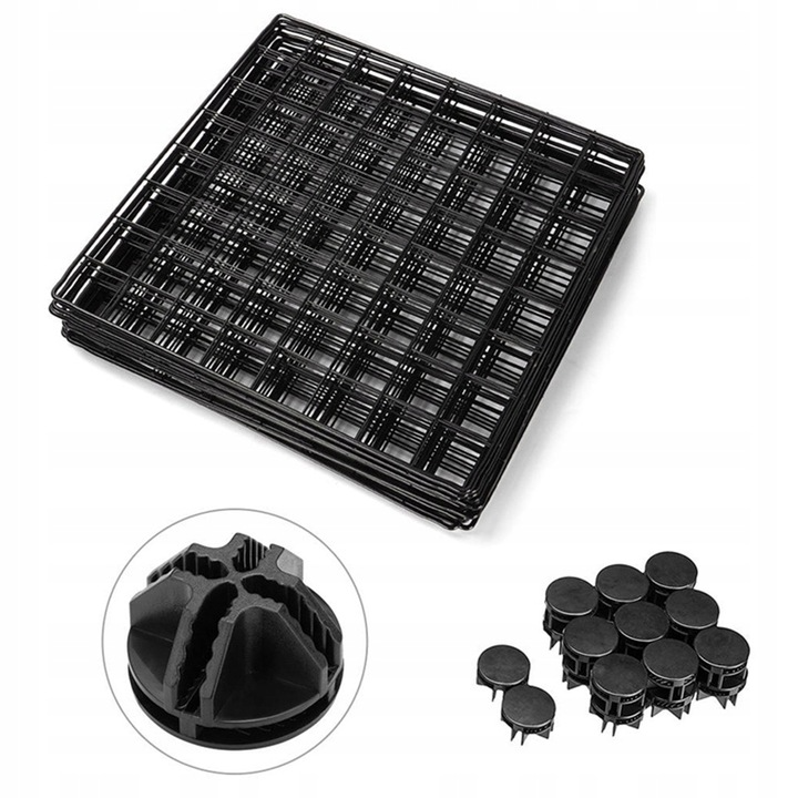 Țarc metalic negru pentru câini, pisici, cățeluși și iepuri, 108 cm