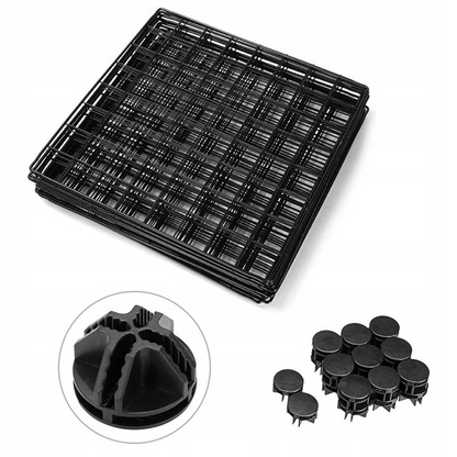 Țarc metalic negru pentru câini, pisici, cățeluși și iepuri, 108 cm