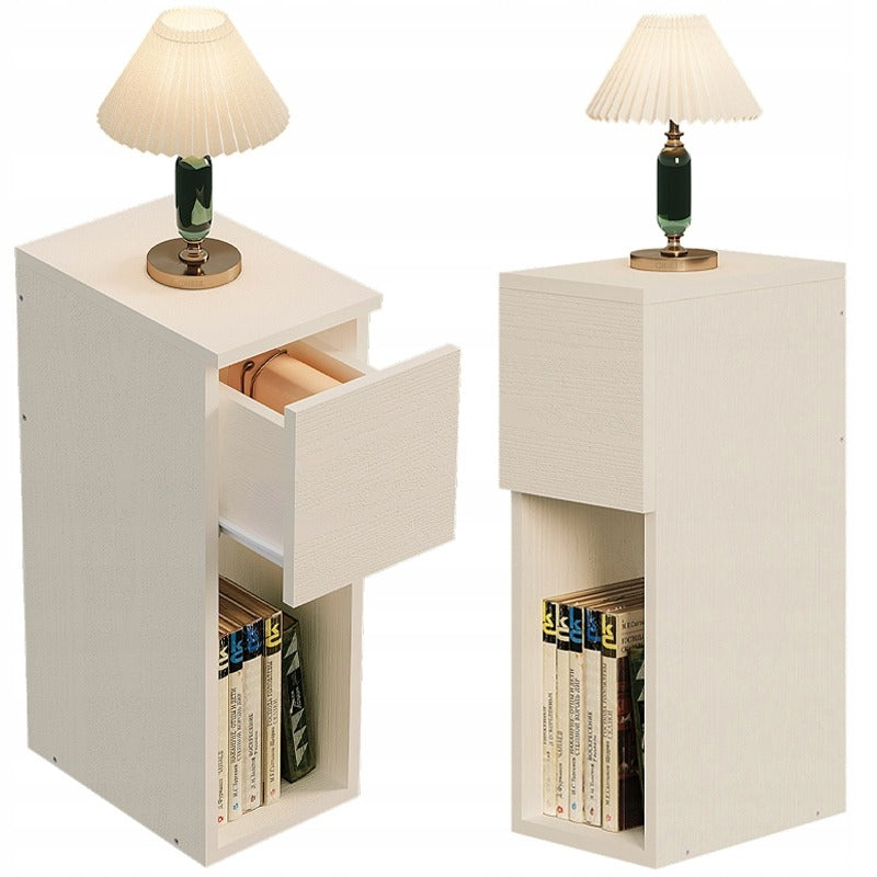 Noptieră cu sertar, masă cu raft, dormitor modern în stil loft, 55 cm