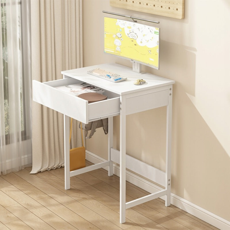 Birou calculator pentru copii cu sertar - alb, 60 cm