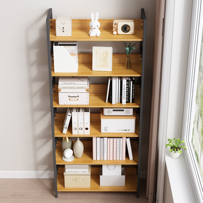 Raft în stil industrial - 174x80x30 cm, MDF și metal, design modern și solid