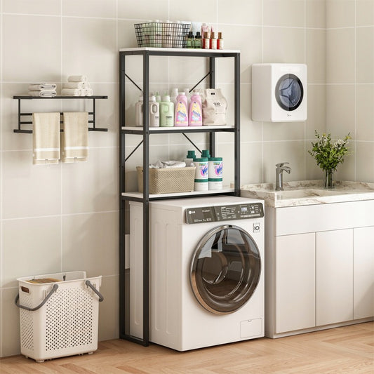 Raft de raft pentru baie deasupra mașinii de spălat - stil loft, 160 cm