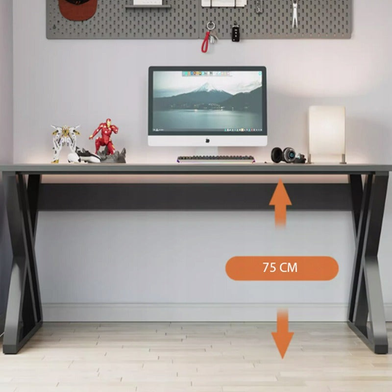 Birou modern negru pentru calculator de gaming pentru gamer masă loft 120 cm