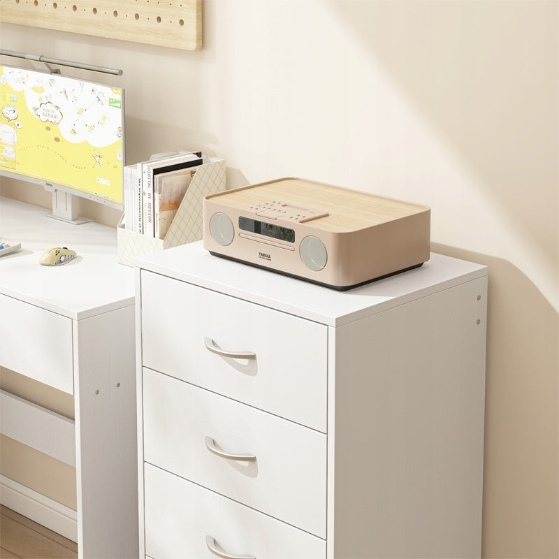 Raft modern cu 4 sertare stil loft comodă albă dulap mare de birou 85 cm