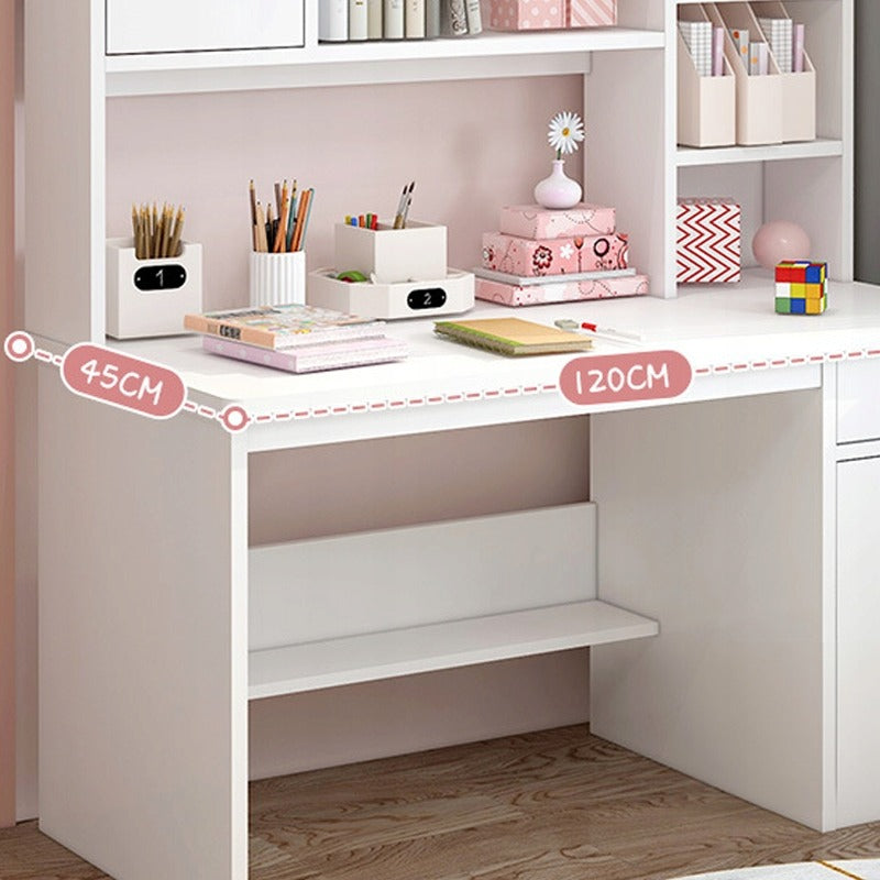 Birou practic alb pentru computer în stil scandinav