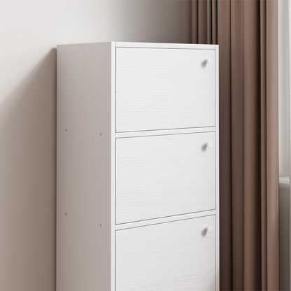 Comodă albă în stil scandinav - 102x40x30 cm, design minimalist din lemn