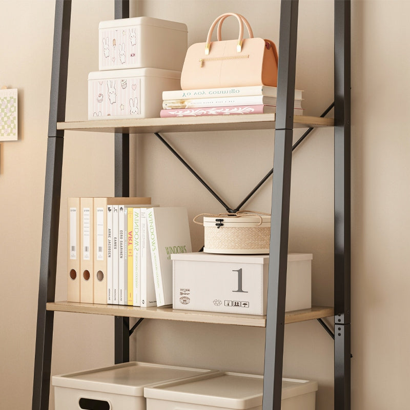 Bibliotecă deschisă în stil rustic-loft, maro închis - 60x147x31 cm