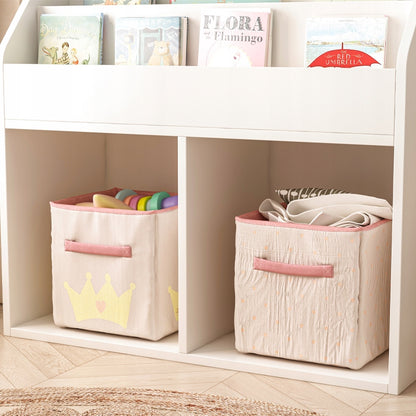 Raft pentru cărți și reviste pentru copii – Dulap pentru jucării tip bibliotecă, independent, 80 cm.