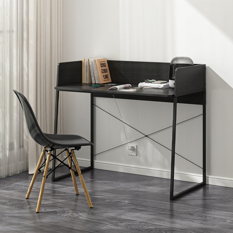 Birou pentru calculator 100 cm în maro închis - compact, modern, ideal pentru biroul de acasă