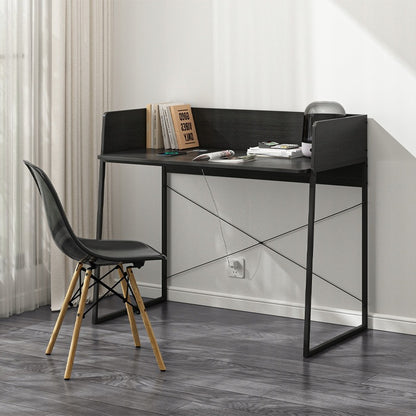 Birou pentru calculator 100 cm în maro închis - compact, modern, ideal pentru biroul de acasă