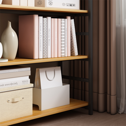 Raft în stil industrial - 174x80x30 cm, MDF și metal, design modern și solid