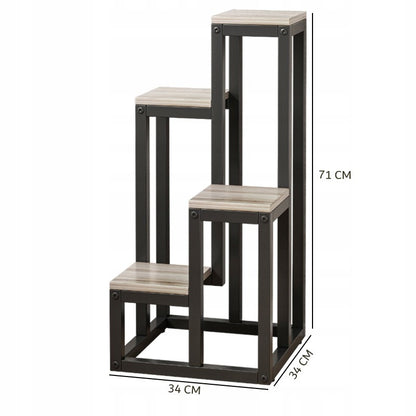 Metal pat de flori 4 niveluri moderne