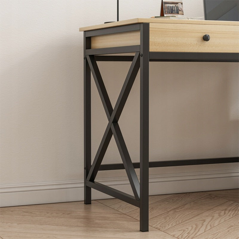 Masă pentru calculator - stejar deschis, stil scandinav clasic, 120 cm