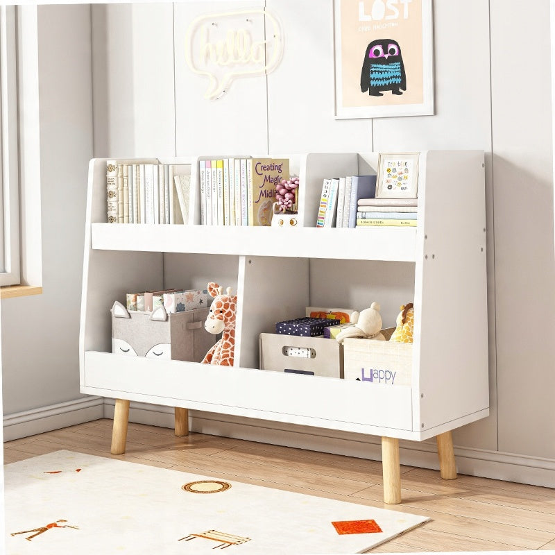 Raft pentru cărțI șI ziare pentru copii – dulăpior de jucării tip bibliotecă 60cm