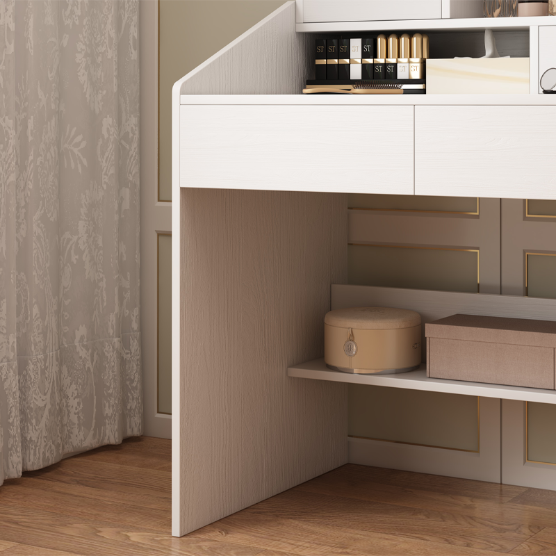 Măsuță de toaletă albă cu oglindă, 70x40x130 cm - Soluție elegantă și practică pentru dormitor sau baie