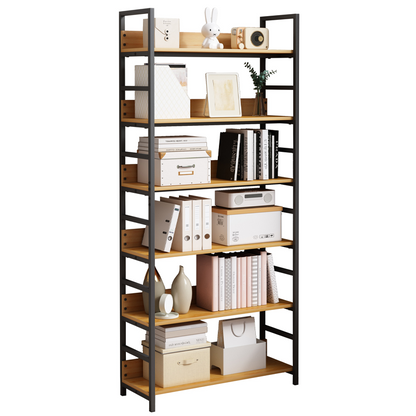 Raft în stil industrial - 174x80x30 cm, MDF și metal, design modern și solid