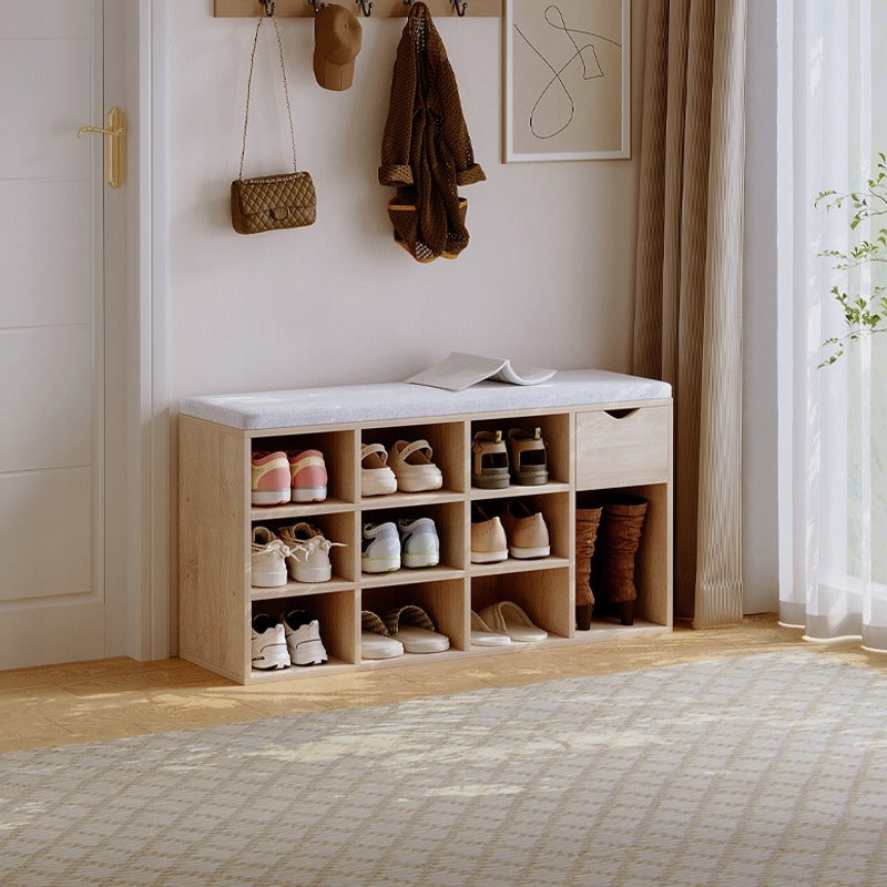 Dulap pentru pantofi cu scaun, bancă pentru hol Loft Sonoma cu sertar, 100 cm