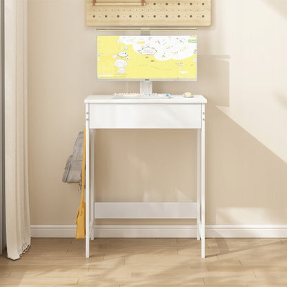 Birou calculator pentru copii cu sertar - alb, 60 cm