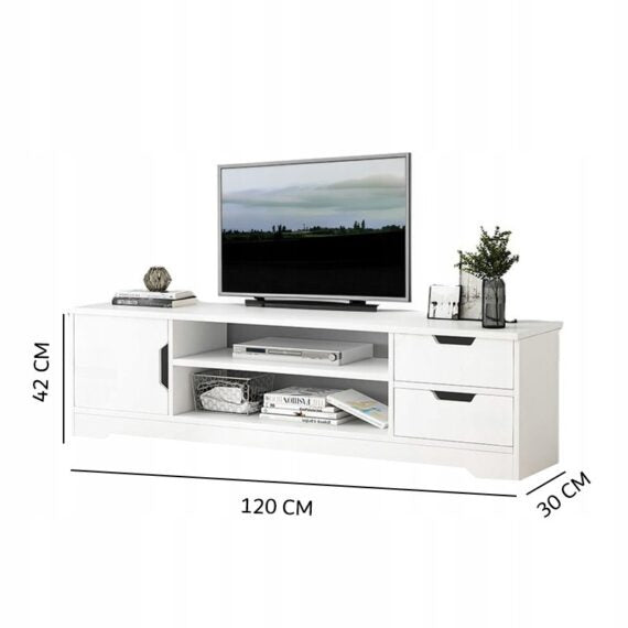 Suport TV alb pentru TV 120 CM