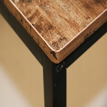 Birou în stil industrial cu raft încorporat - 120x60x120 cm, fabricat din metal și PAL.