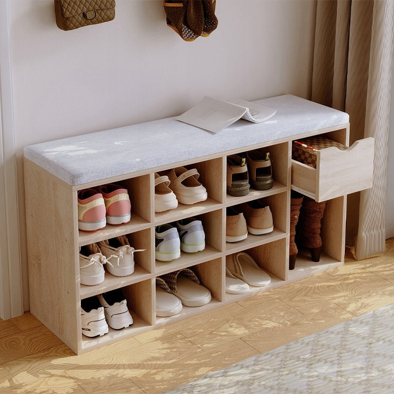 Dulap pentru pantofi cu scaun, bancă pentru hol Loft Sonoma cu sertar, 100 cm