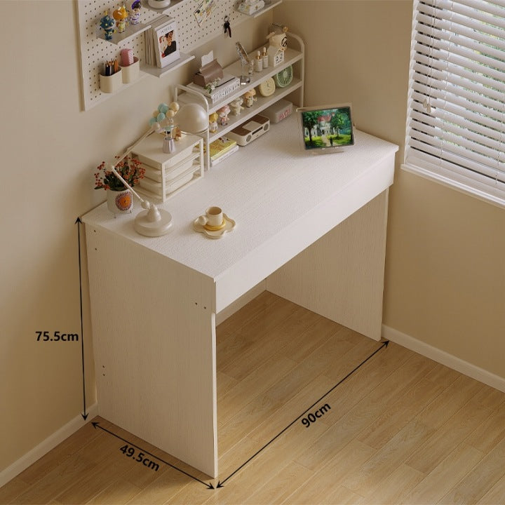 Birou Calculator Loft 90 cm – Alb pentru Tineret cu Sertar
