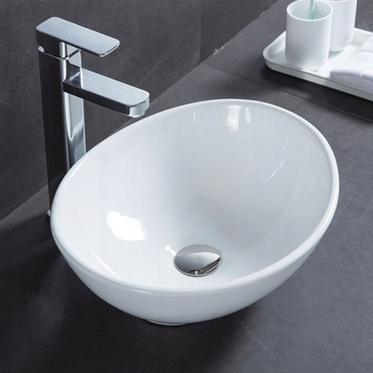 Lavoar ceramic Rebiko - 420x340x150 mm, alb, design minimalist modern