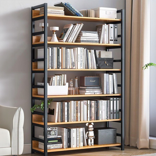 Raft în stil industrial - 174x80x30 cm, MDF și metal, design modern și solid