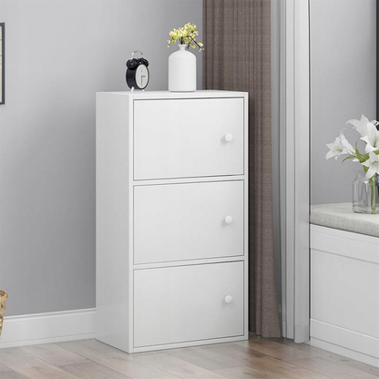 Dulap alb minimalist în stil scandinav - 78x30x40 cm