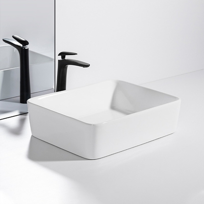 Lavoar ceramic Rebiko - 490x380x140 mm, alb, design modern și minimalist