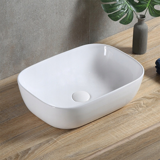 Lavoar ceramic Rebiko - 460x330x140 mm, alb, design minimalist modern