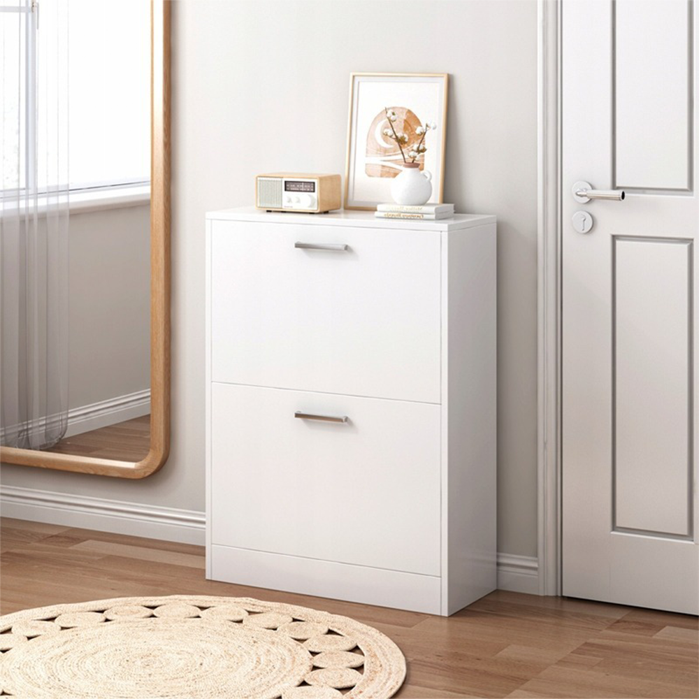 Dulap de pantofi MDF alb, 60 cm - design modern pentru hol, garderobă sau hol