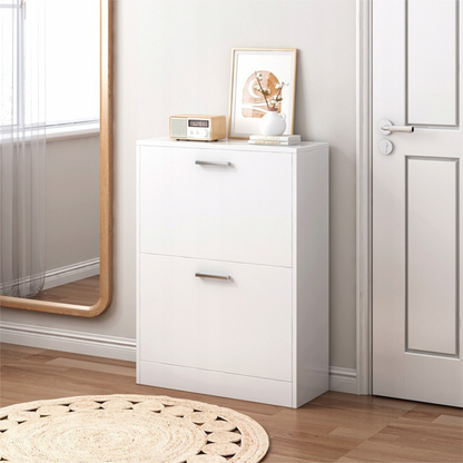 Dulap de pantofi MDF alb, 60 cm - design modern pentru hol, garderobă sau hol