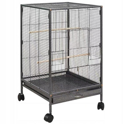 Cușcă metalică pentru păsări exotice, volieră pentru papagali și canari, 80 cm