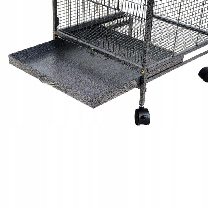 Cușcă metalică pentru păsări exotice, volieră pentru papagali și canari, 80 cm