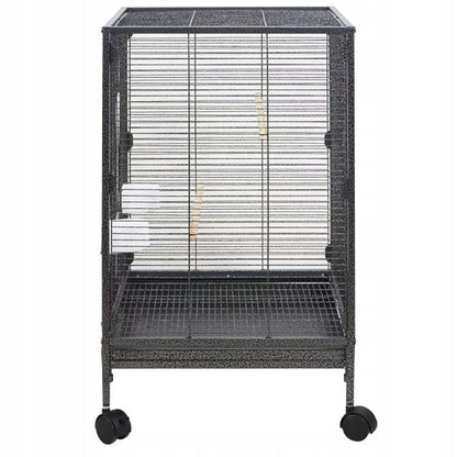 Cușcă metalică pentru păsări exotice, volieră pentru papagali și canari, 80 cm