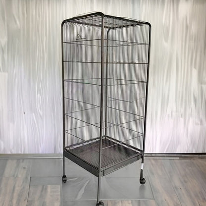 Cușcă mare pentru păsări pe roți, pentru papagali, canari și păsări exotice