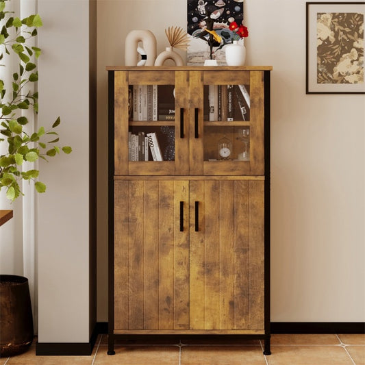 Comodă Rustic Loft Retro – Bufet Vintage pentru Living și Bucătărie