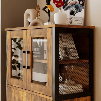 Comodă Rustic Loft Retro – Bufet Vintage pentru Living și Bucătărie