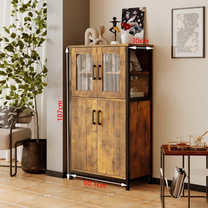 Comodă Rustic Loft Retro – Bufet Vintage pentru Living și Bucătărie