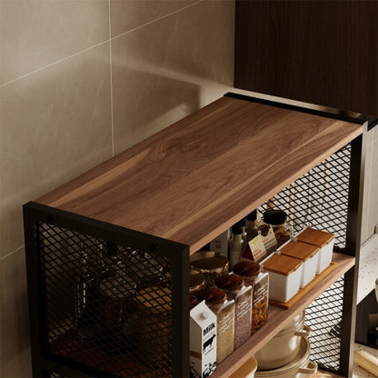 Bufet Loft Industrial 151 cm – Comodă Raft Maro Deschis